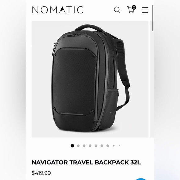 Black Travel Backpack for Women - Picture 1 of 12
